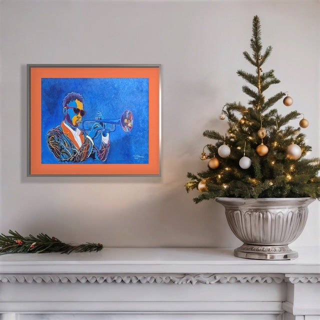 Blues Horn - Jazz Series Giclée Print – Augmented Reality Fine Art