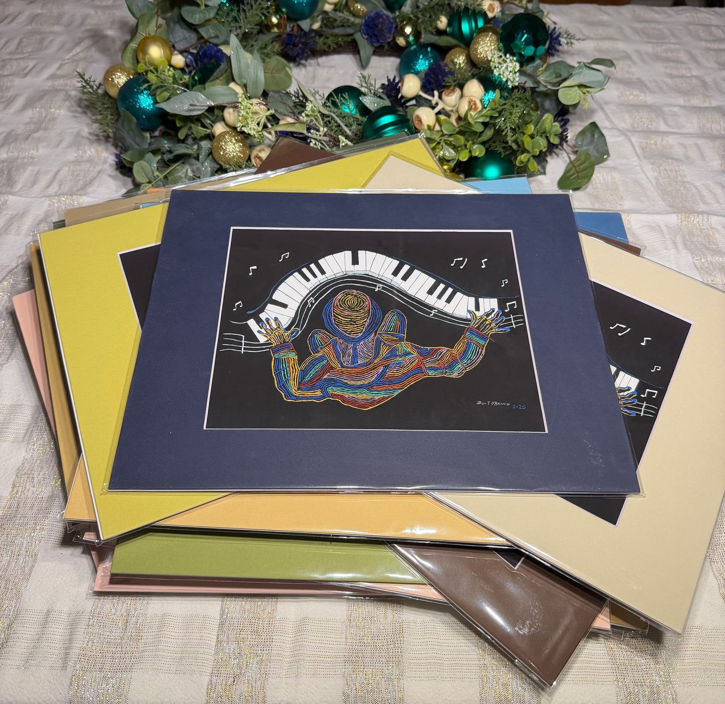 Piano Notes  - Jazz Series Giclée Print – Augmented Reality Fine Art