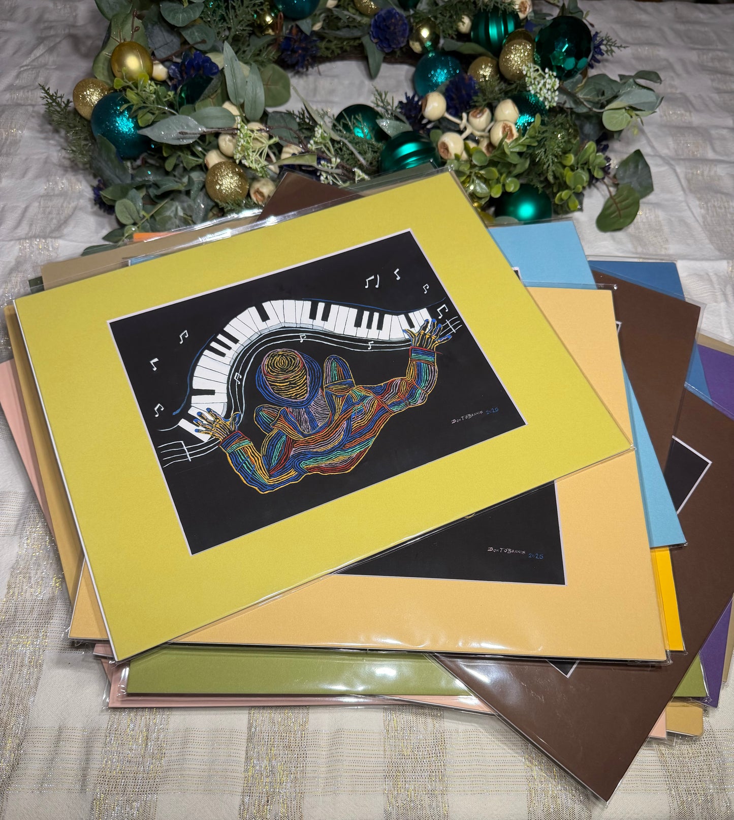 Piano Notes  - Jazz Series Giclée Print – Augmented Reality Fine Art