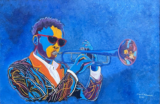Blues Horn - Jazz Series Giclée Print  – Augmented Reality Fine Art