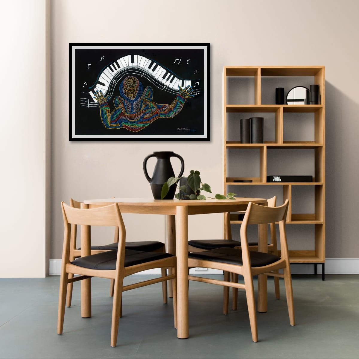 Piano Notes  - Jazz Series Giclée Print – Augmented Reality Fine Art